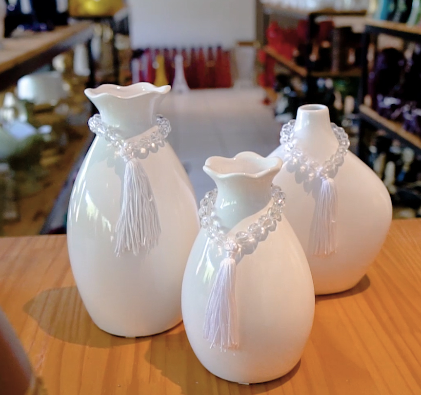 vasos de cerâmica pequenos 